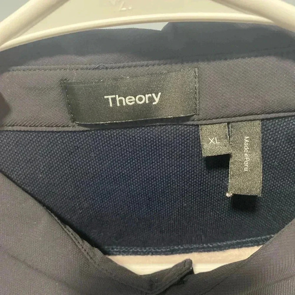 Theory Men's Kayser Polo Shirt Modal Jersey Rose Dust (Beige) Size XL - Picture 2 of 8